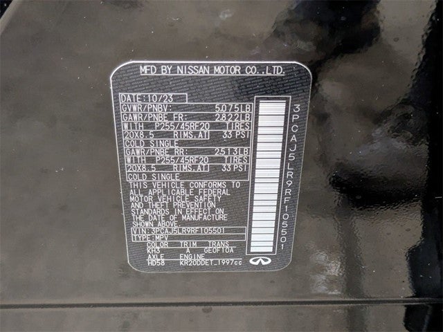 2024 INFINITI QX55 SENSORY