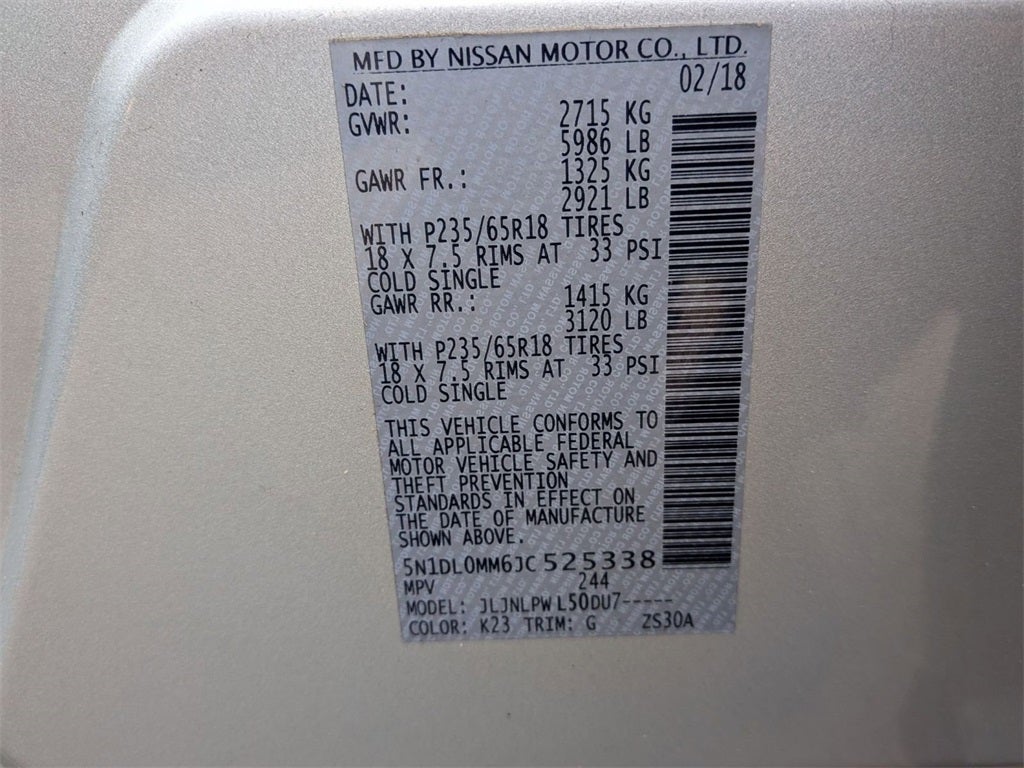 2018 INFINITI QX60 Base