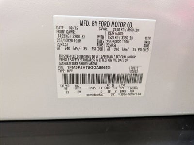 2016 Ford Explorer Platinum