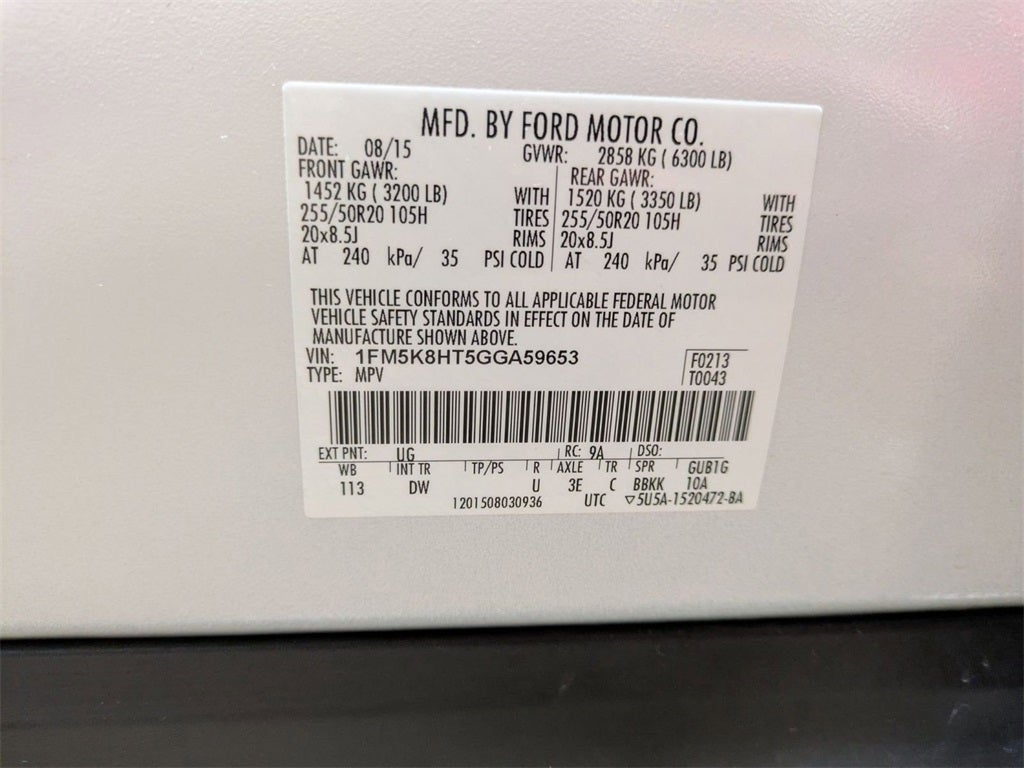 2016 Ford Explorer Platinum