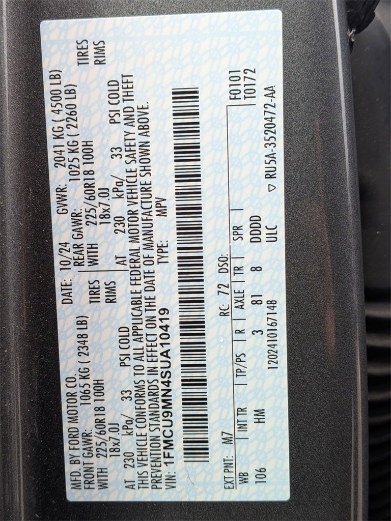 2025 Ford Escape ST-Line