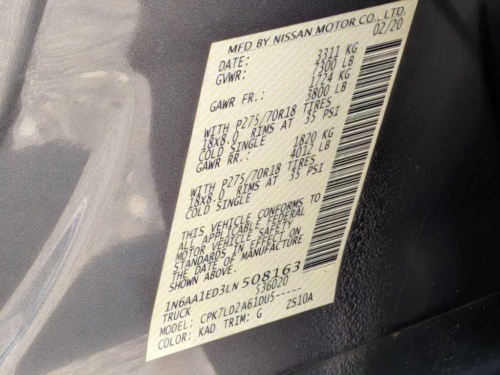 2020 Nissan Titan PRO-4X