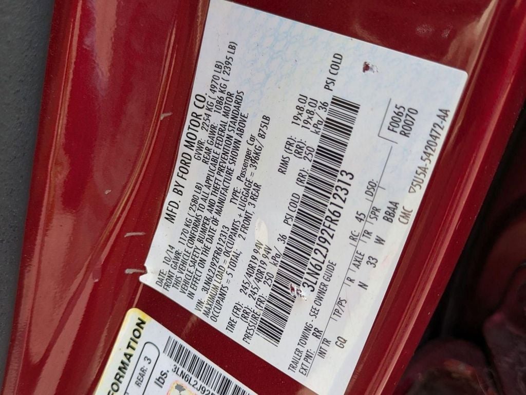 2015 Lincoln MKZ Base