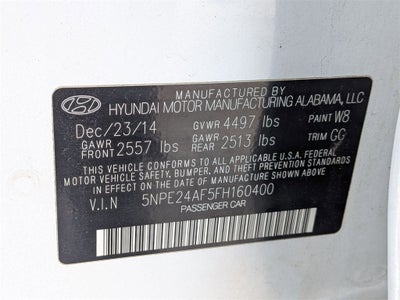 2015 Hyundai Sonata SE