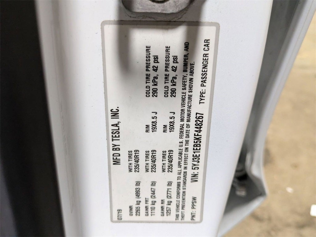 2019 Tesla Model 3 Long Range