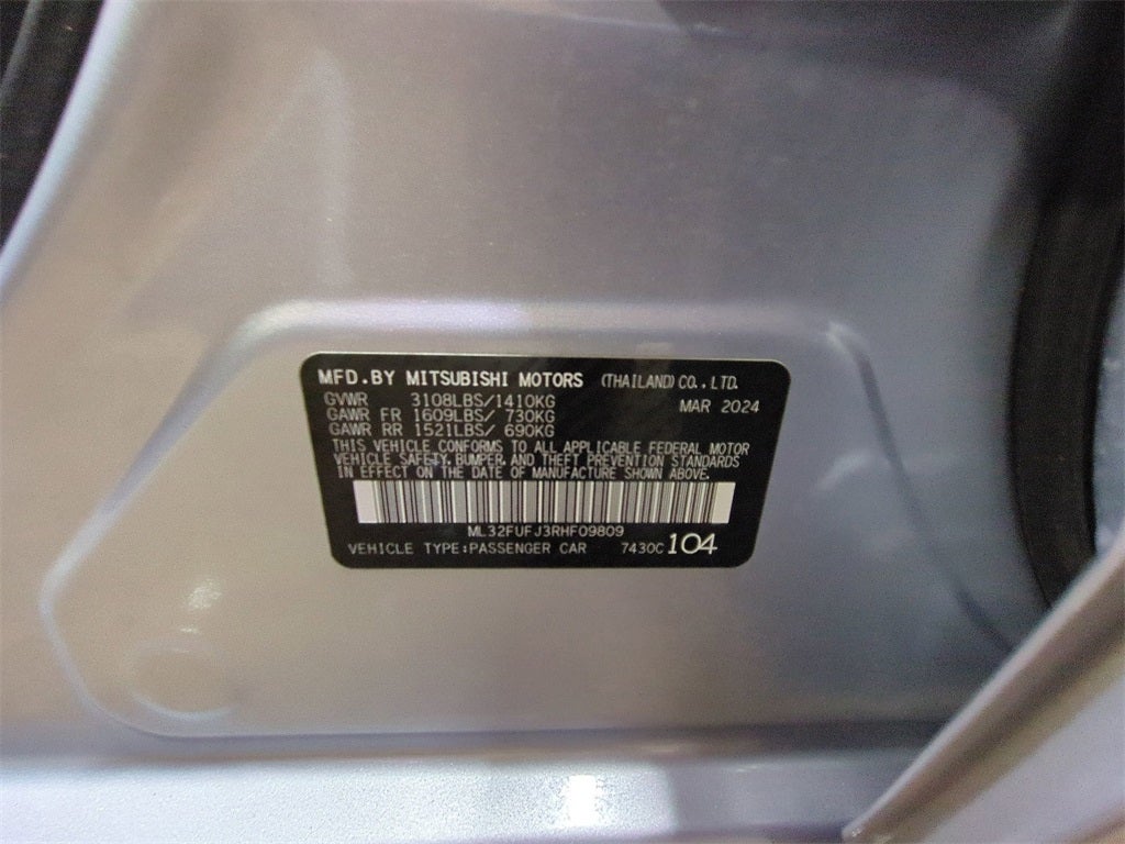 2024 Mitsubishi Mirage G4 ES