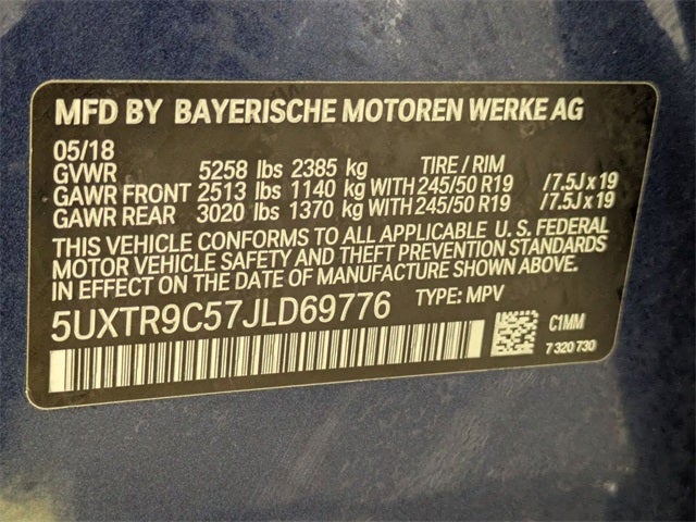 2018 BMW X3 xDrive30i