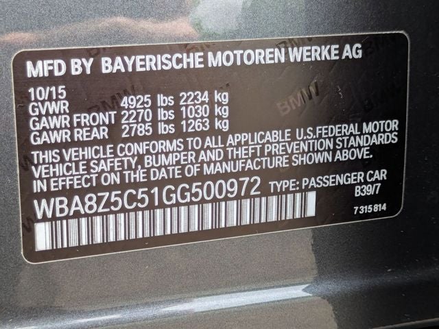 2016 BMW 3 Series 328i xDrive Gran Turismo